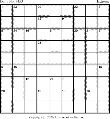 Killer Sudoku for 5/16/2026