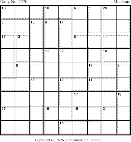 Killer Sudoku for 9/10/2026