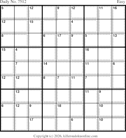 Killer Sudoku for 7/14/2026