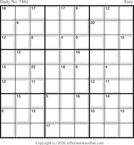 Killer Sudoku for 6/16/2026
