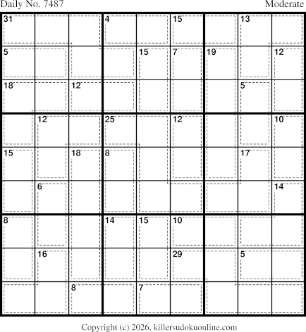 Killer Sudoku for 6/19/2026