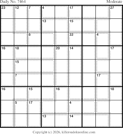 Killer Sudoku for 5/27/2026