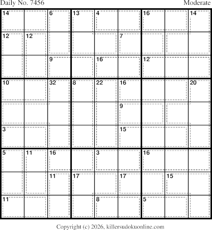 Killer Sudoku for 5/19/2026