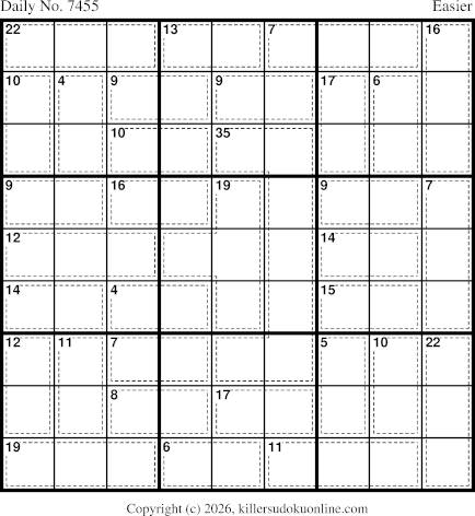 Killer Sudoku for 5/18/2026