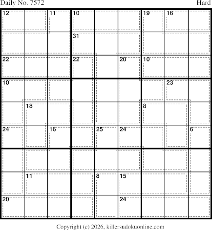 Killer Sudoku for 9/12/2026