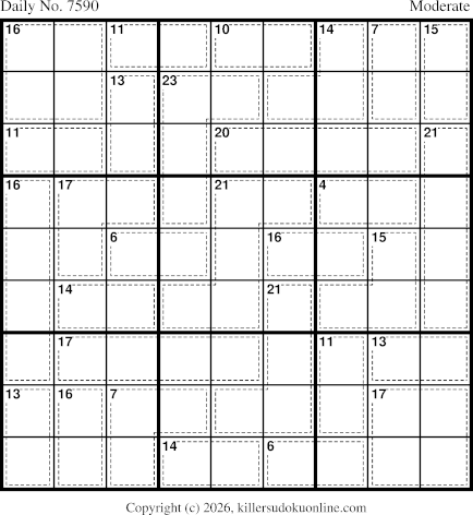 Killer Sudoku for 9/30/2026