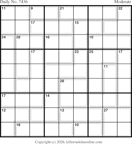 Killer Sudoku for 4/29/2026