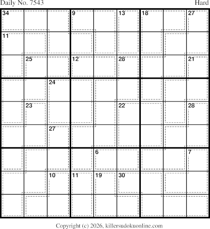 Killer Sudoku for 8/14/2026