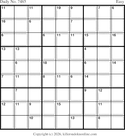 Killer Sudoku for 6/17/2026