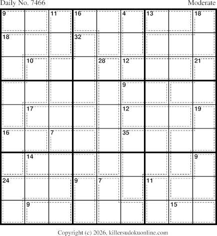 Killer Sudoku for 5/29/2026
