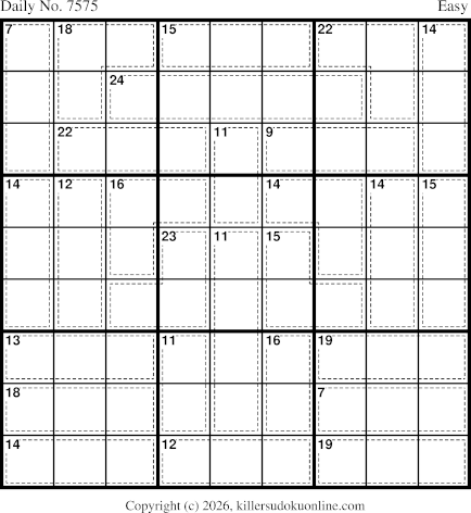 Killer Sudoku for 9/15/2026