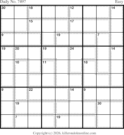 Killer Sudoku for 6/29/2026