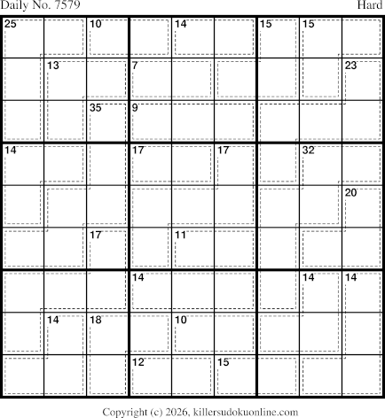 Killer Sudoku for 9/19/2026