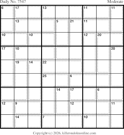 Killer Sudoku for 8/18/2026