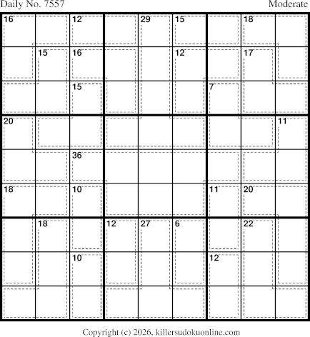 Killer Sudoku for 8/28/2026