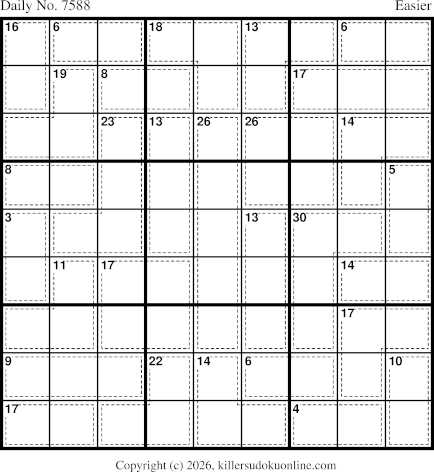Killer Sudoku for 9/28/2026