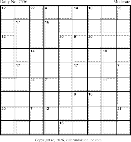 Killer Sudoku for 8/27/2026