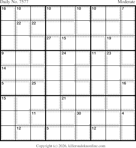 Killer Sudoku for 9/17/2026