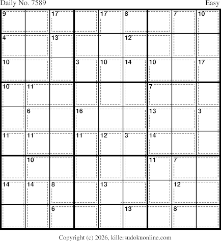 Killer Sudoku for 9/29/2026