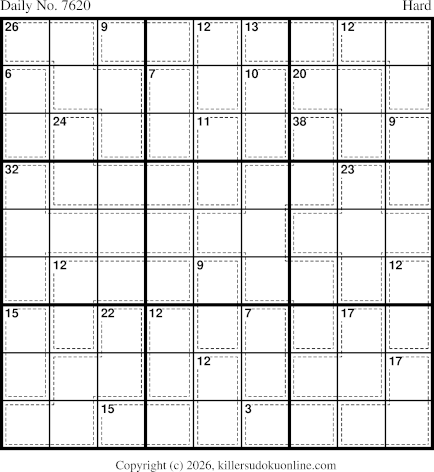 Killer Sudoku for 10/30/2026