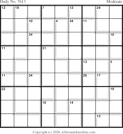 Killer Sudoku for 10/23/2026