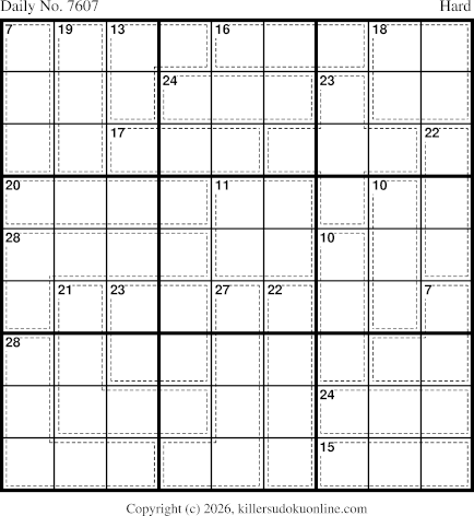 Killer Sudoku for 10/17/2026