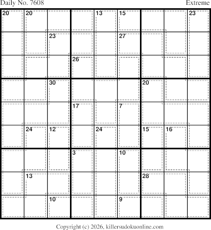 Killer Sudoku for 10/18/2026