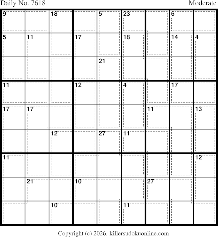 Killer Sudoku for 10/28/2026