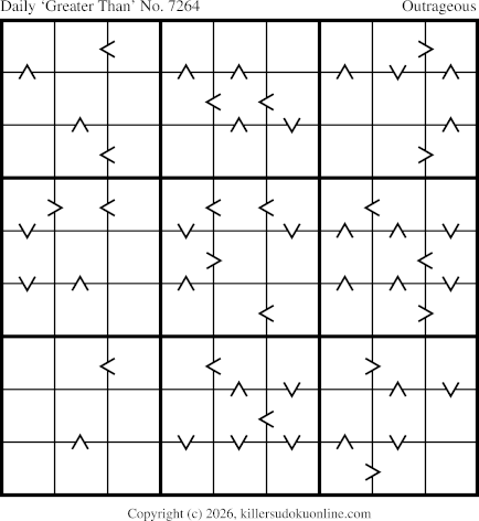 Greater Than Sudoku for  3/5/2026