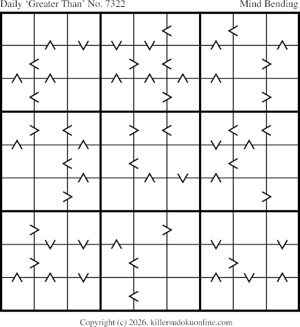 Greater Than Sudoku for  5/2/2026