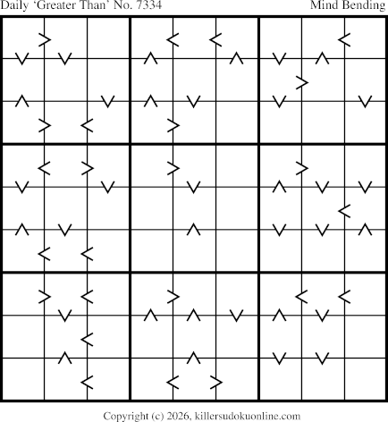 Greater Than Sudoku for  5/14/2026