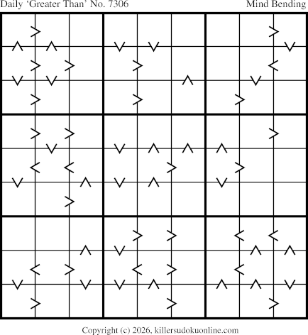 Greater Than Sudoku for  4/16/2026