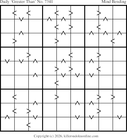 Greater Than Sudoku for  5/21/2026