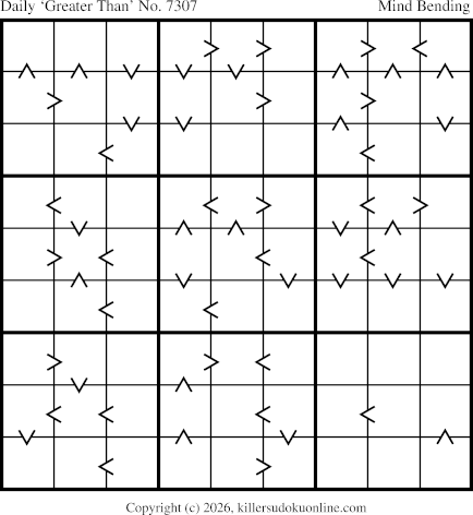 Greater Than Sudoku for  4/17/2026