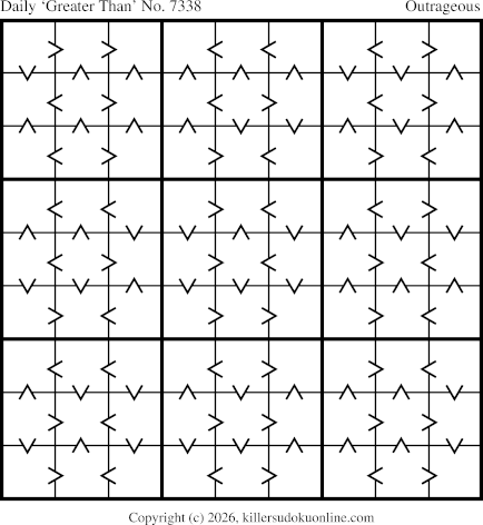 Greater Than Sudoku for  5/18/2026