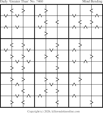 Greater Than Sudoku for  9/17/2026