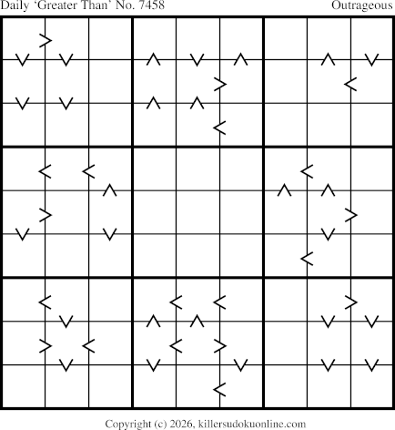 Greater Than Sudoku for  9/15/2026