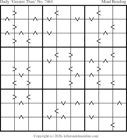 Greater Than Sudoku for  9/18/2026