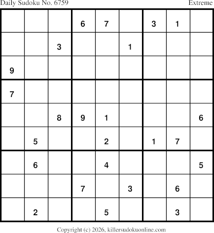 Killer Sudoku for 9/5/2026