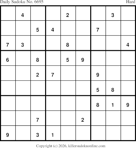 Killer Sudoku for 7/3/2026