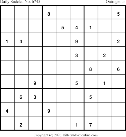 Killer Sudoku for 8/22/2026