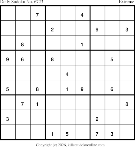Killer Sudoku for 7/31/2026
