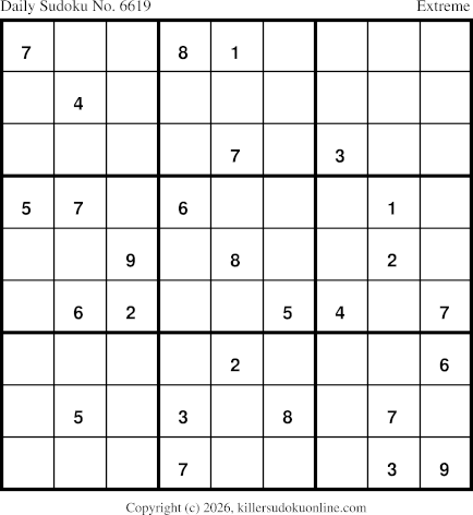 Killer Sudoku for 4/18/2026