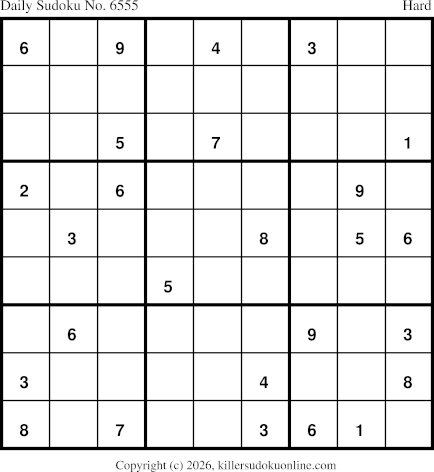 Killer Sudoku for 2/13/2026