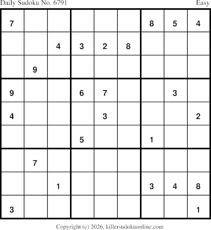 Killer Sudoku for 10/7/2026