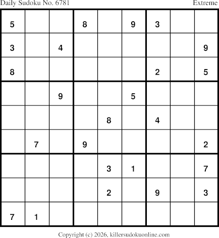 Killer Sudoku for 9/27/2026