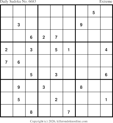 Killer Sudoku for 6/21/2026