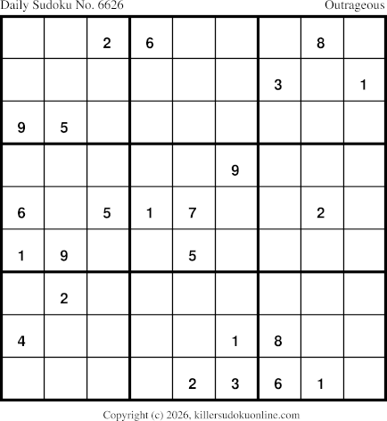 Killer Sudoku for 4/25/2026
