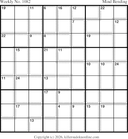 Killer Sudoku for the week starting 10/5/2026